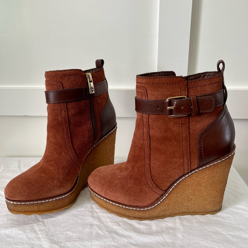 💥 Tory Burch Remy Wedge Platform Bootie size 6.5